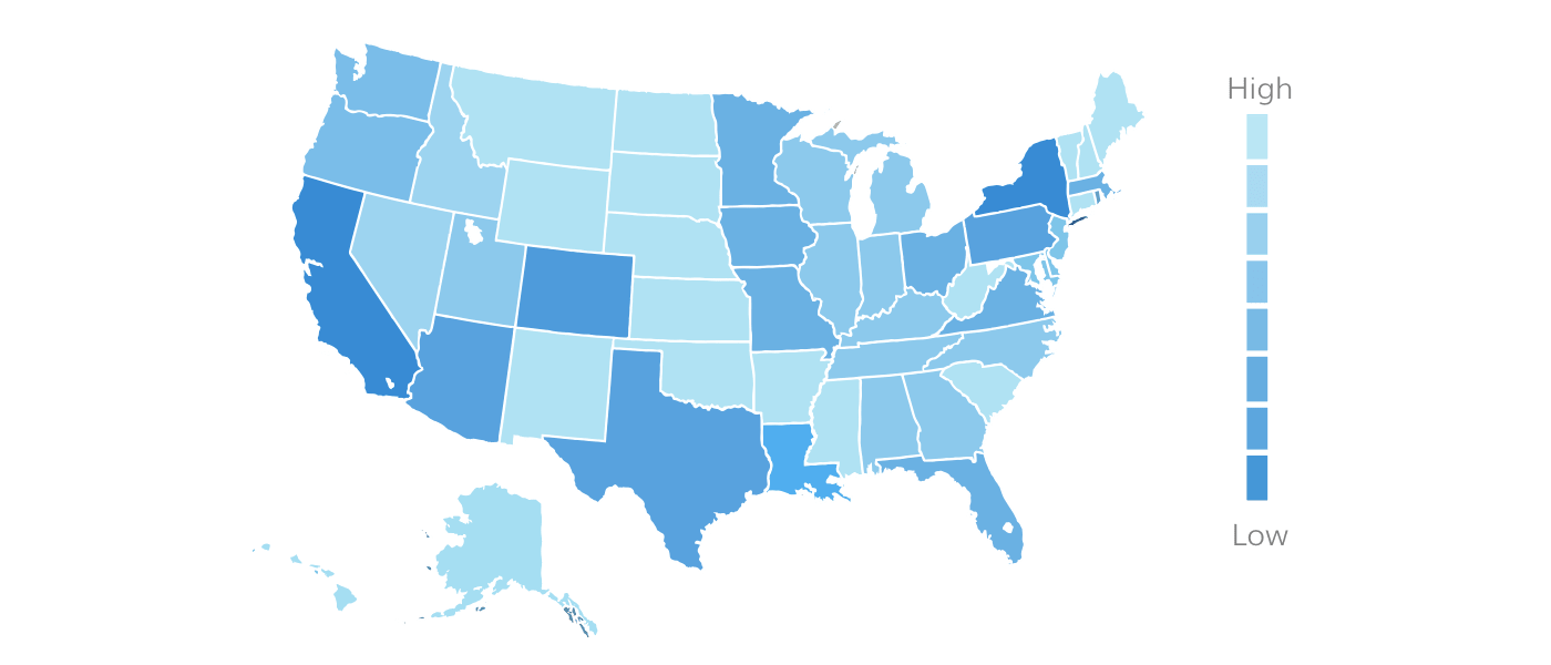 A map chart displays geolocational data.